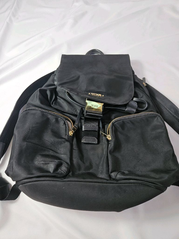 TUMI 투미 보야져 리바스 백팩 가방 리얼레더 금장 이미지