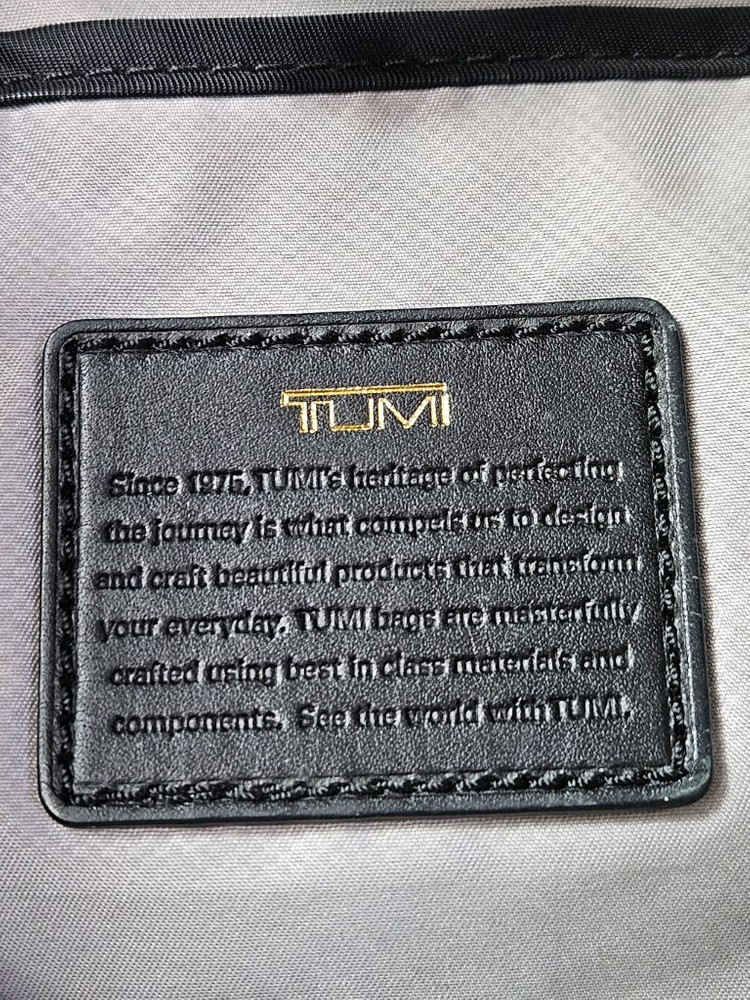 TUMI 투미 보야져 리바스 백팩 가방 리얼레더 금장 이미지