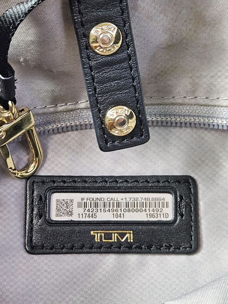 TUMI 투미 보야져 리바스 백팩 가방 리얼레더 금장 이미지