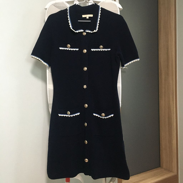 MAJE 마쥬 로리아노 스캘럽드 트림 원피스 36--1