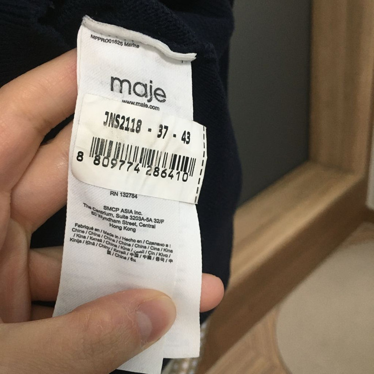 MAJE 마쥬 로리아노 스캘럽드 트림 원피스 36--3