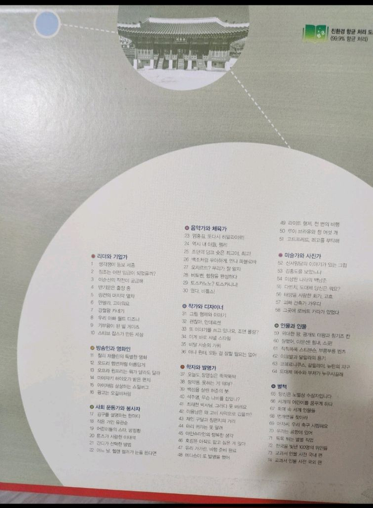 아람 인물세미나 전집72권 스티커와 포스터 그대로 이미지