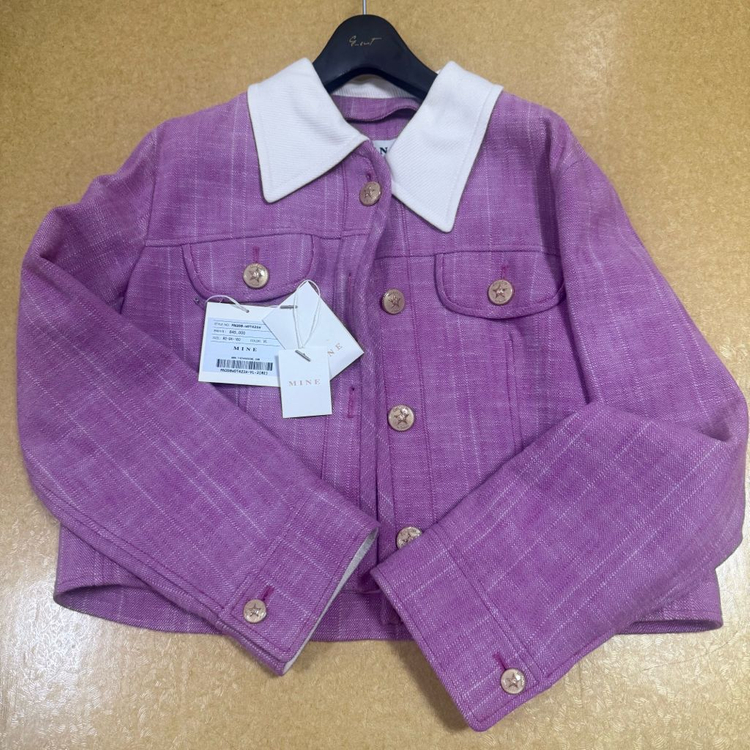 마인 디테쳐블 데님 자켓 (바이올렛 핑크) 55사이즈 판매 이미지