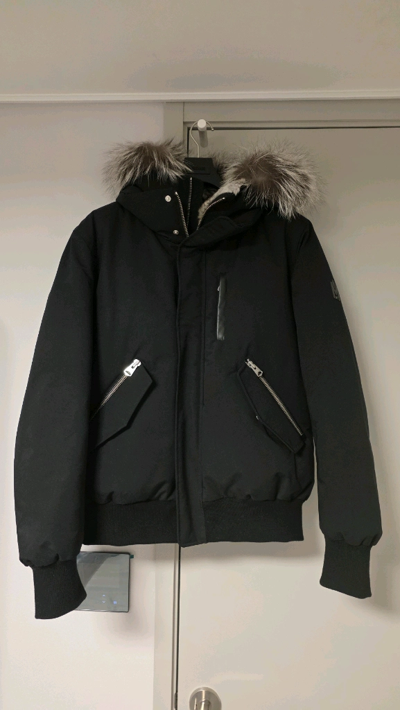 맥케이지 21fw 딕슨봄버패딩 블랙/실버폭스퍼 이미지
