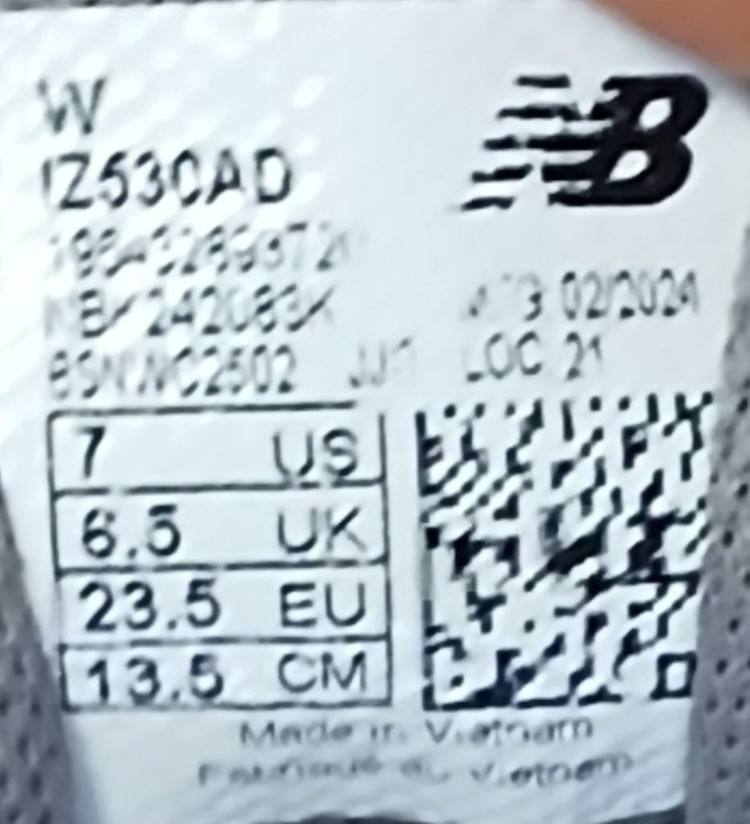 뉴발란스키즈 530 AD135 화이트 스틸 운동화 24년--7