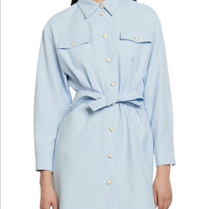 새상품 SANDRO 산드로 에스텔 우븐 벨트 원피스 34