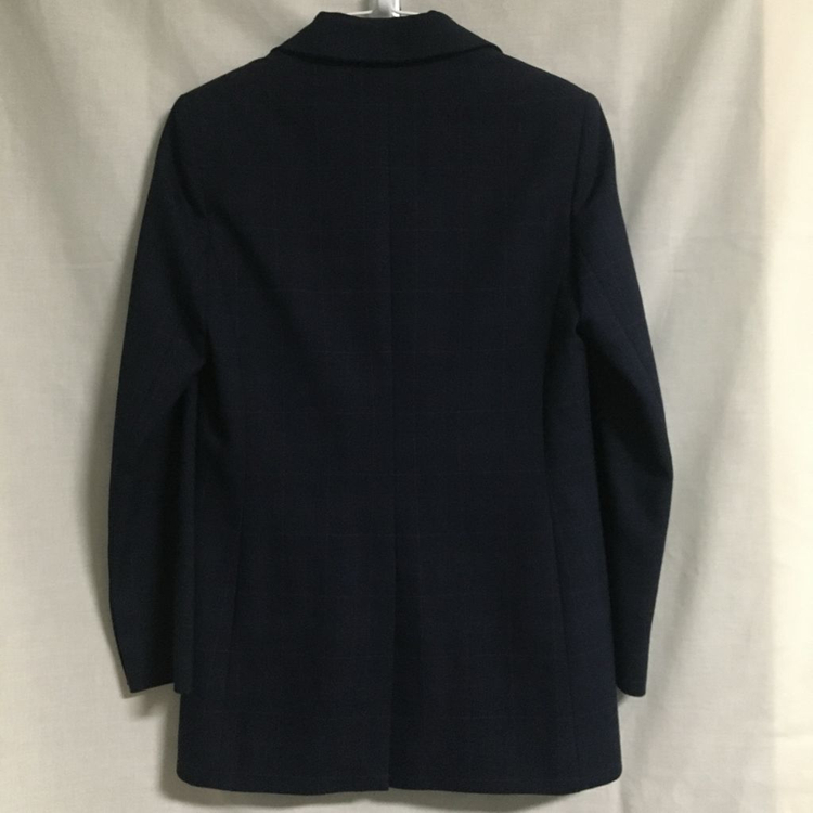 MAJE 마쥬 네이비 투버튼 체크 자켓 36--5