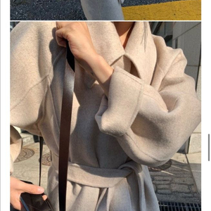 도매택 런던플랏 르메르 핸드메이드 오트밀 롱코트 이미지