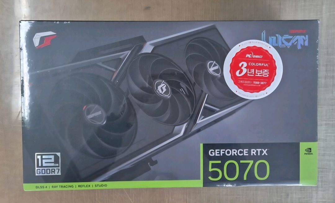 (미개봉) 컬러풀 iGame RTX 5070 불칸 OC D7 12GB 이미지