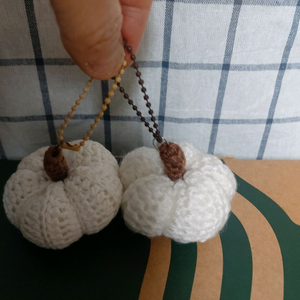 손뜨개 마늘 키링 세트