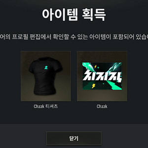 배그 치지직 스킨 구매 이미지