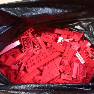레고 벌크 빨강+오렌지980g 이미지