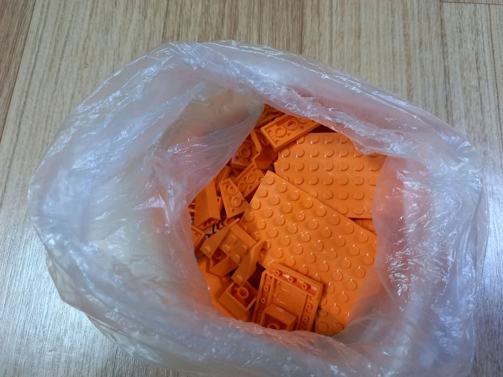 레고 벌크 빨강+오렌지980g 이미지