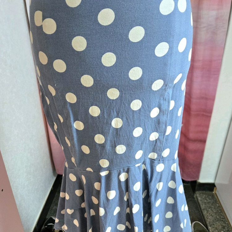 하이웨스트 도트 머메이드 원피스--2