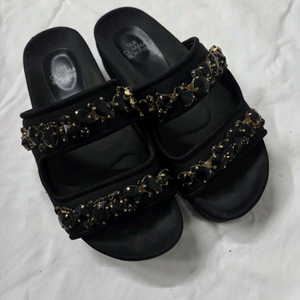 슈콤마보니 큐빅샌들 블랙 235-240