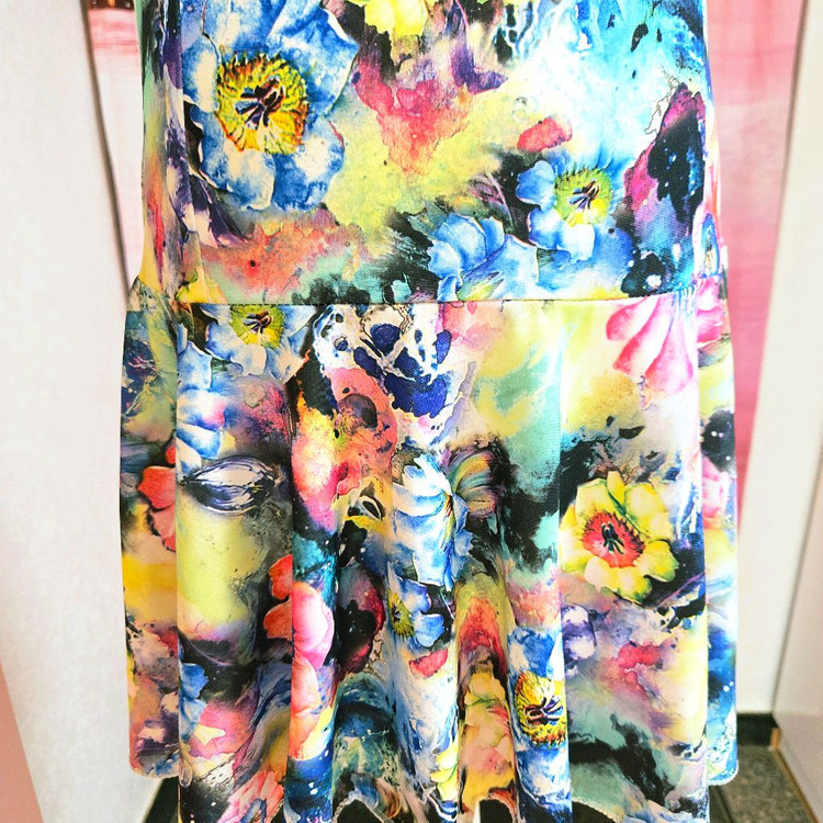 자체제작 수체화 스톤 원피스--3