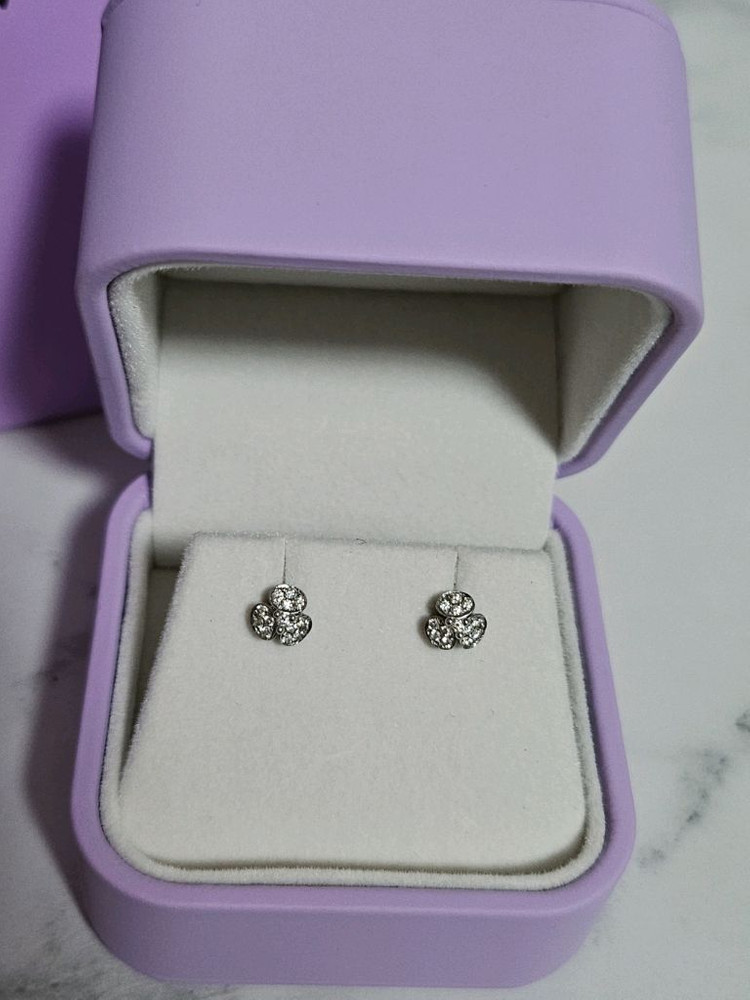 골든듀 스윗베리 파베 다이아 귀걸이--2