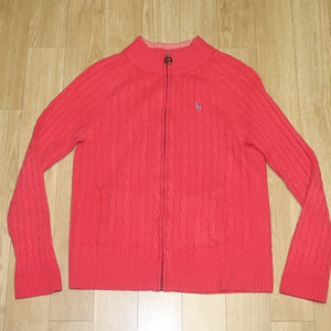 (55) 1443. 헤지스/코랄핑크 집업니트자켓