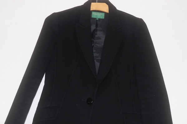 (55)A1509. 베네통/블랙 울코트--1