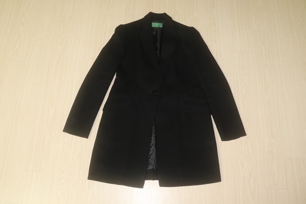 (55)A1509. 베네통/블랙 울코트--2