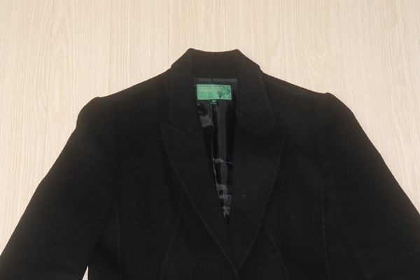 (55)A1509. 베네통/블랙 울코트--4
