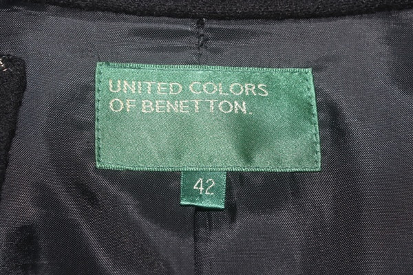 (55)A1509. 베네통/블랙 울코트--7