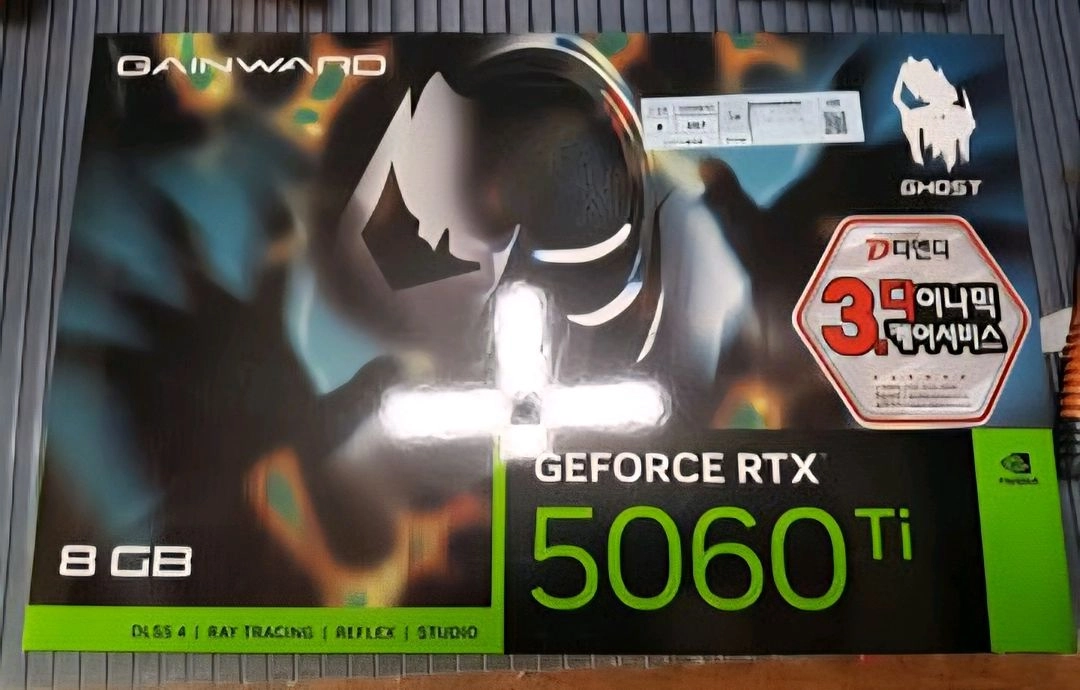 (미개봉) 게인워드 지포스 RTX 5060 Ti 고스트 D7 8GB 이미지
