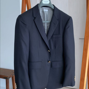 톰브라운 금장 네이비 울 블레이저 자켓 (새상품/백화점판/1사이즈) 이미지