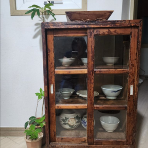 고가구 골동품 옛날 찬장 이미지