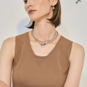 시스템 크리스탈 테니스 목걸이 팝니다