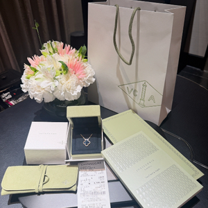 반클리프 아펠 오닉스 클로버 목걸이