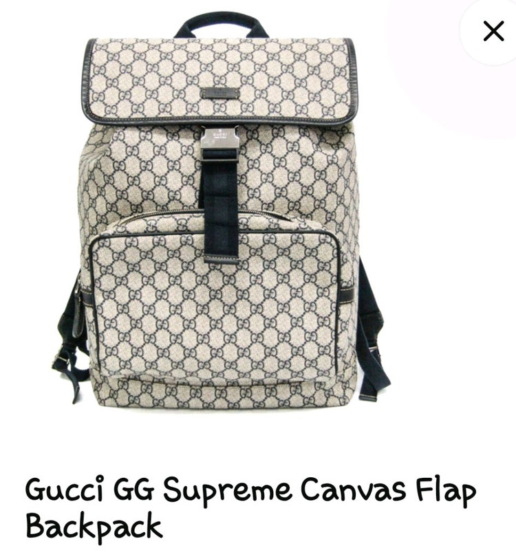 GG Supreme 캔버스 플랩 백팩 이미지