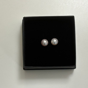 급처(가격고정)봉긋 러브비지 9mm 담수진주 귀걸이 핑크펄 18k 로즈골드 이미지