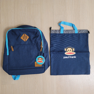 폴프랭크 가방세트(새제품). 백팩, 책가방. 신발주머니, 보조가방. 새학기 선물. 소풍가방