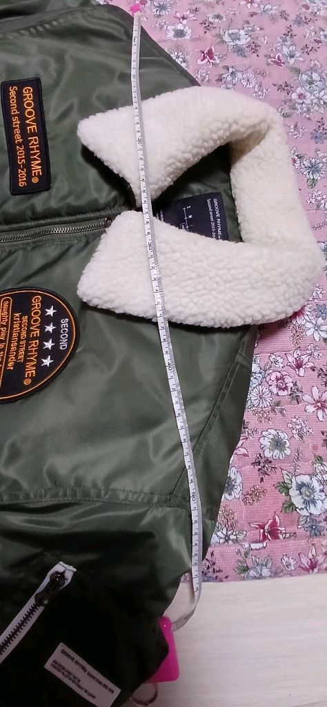 그루브라임 패치로고 이글 투웨이 항공점퍼(L사이즈)--4