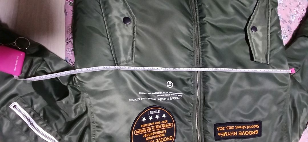 그루브라임 패치로고 이글 투웨이 항공점퍼(L사이즈)--5