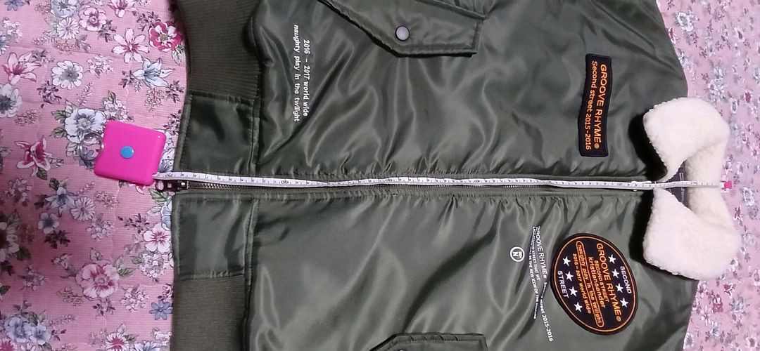 그루브라임 패치로고 이글 투웨이 항공점퍼(L사이즈)--6