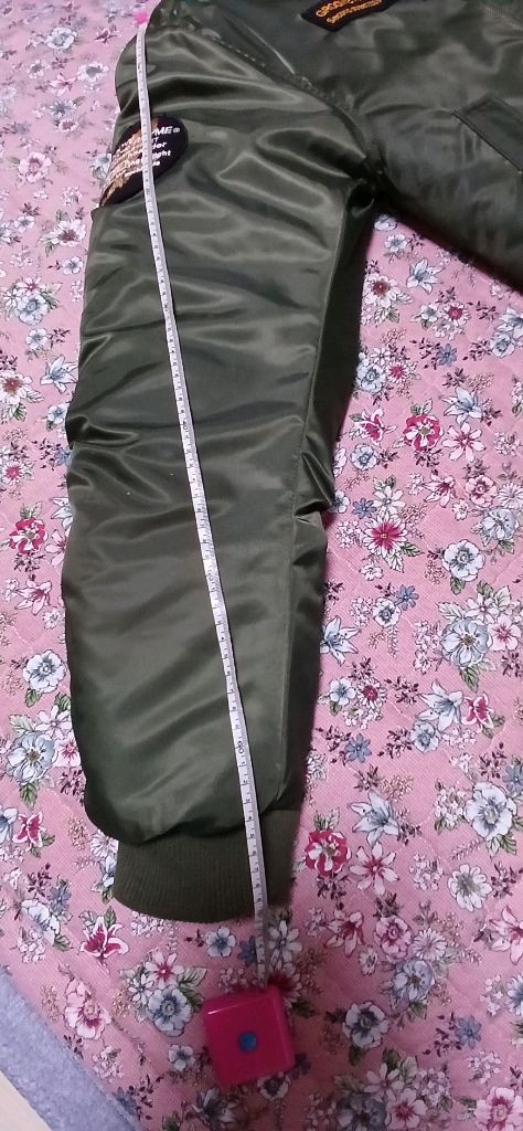 그루브라임 패치로고 이글 투웨이 항공점퍼(L사이즈)--7