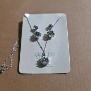 크리스탈샵 목걸이 귀걸이 세트 무료배송