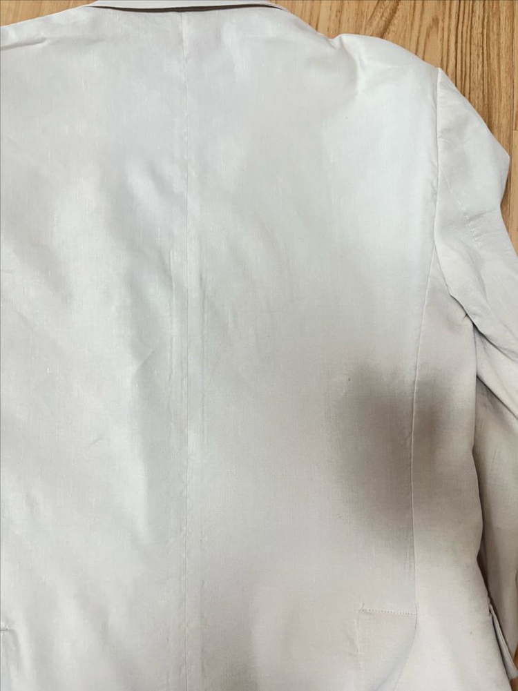 띠어리 베이지 린넨 자켓--8