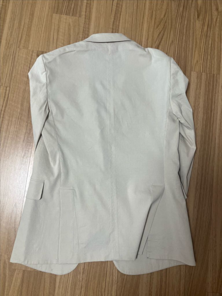 띠어리 베이지 린넨 자켓--9