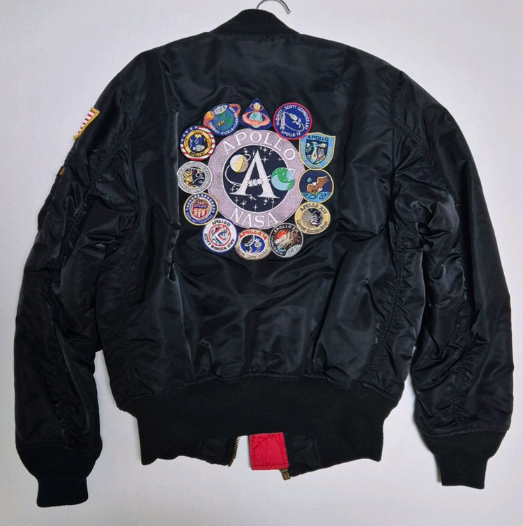 (S/95-100) 알파인더스트리 아폴로 MA-1 나사 항공점퍼 이미지