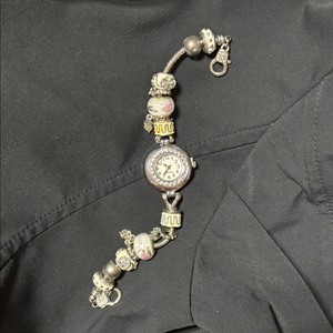 vintage beads charm bracelet w