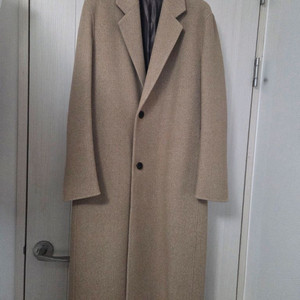 [48] 마마가리 싱글 로브 코트 트윌베이지 이미지