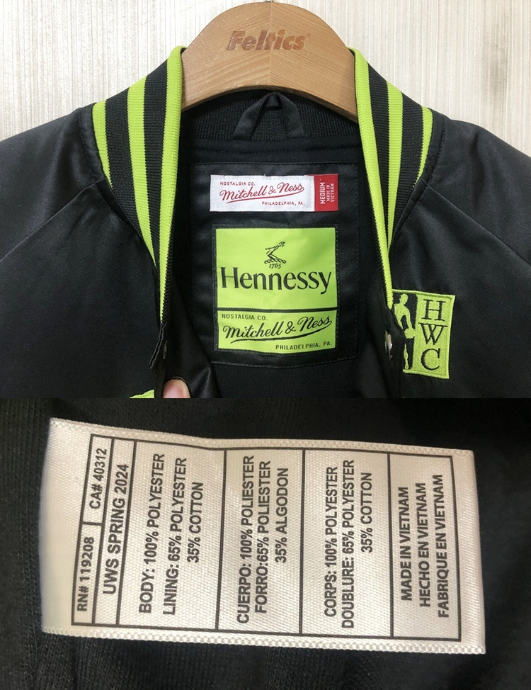 NBAX미첼앤네스X헤네시 2024 리미티드에디션 바시티자켓 M(해외) 이미지
