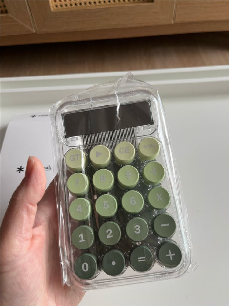 스노우피크 투명 레트로 계산기 (새제품)--2