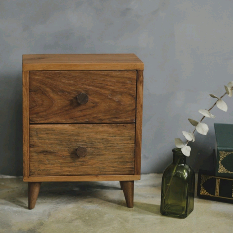 티크 원목 미니 수납함 서랍장 이미지