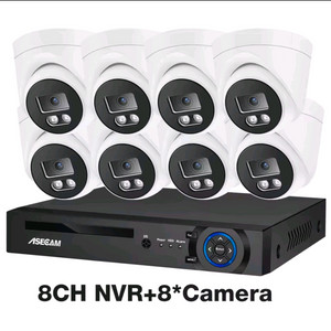 ASECAM 4채널 4K NVR CCTV 카메라 세트