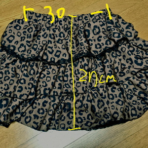 호피무늬 스커트