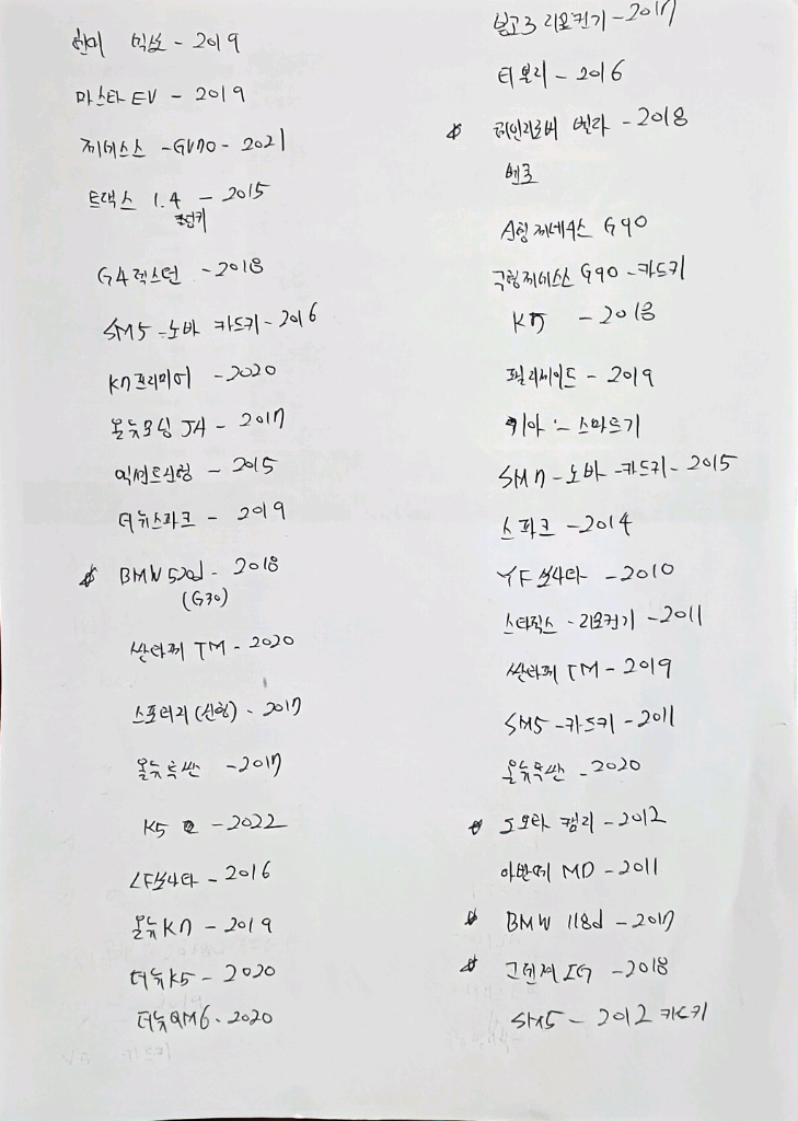 현대, 기아, 쌍용, 삼성, bmw, 벤츠 등 자동차 스마트키, 폴딩키 팝니다. 이미지